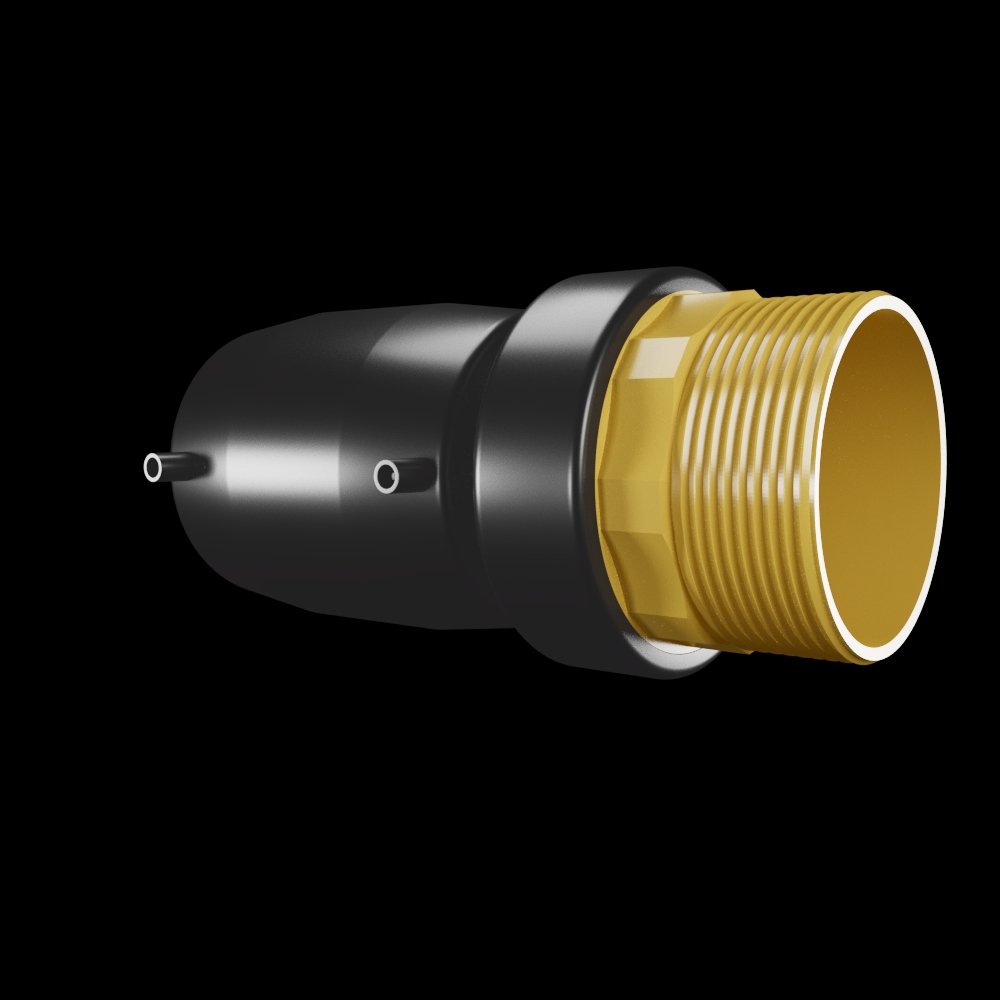 Electrofusion Transition Coupler Pe-Brass Threaded Male